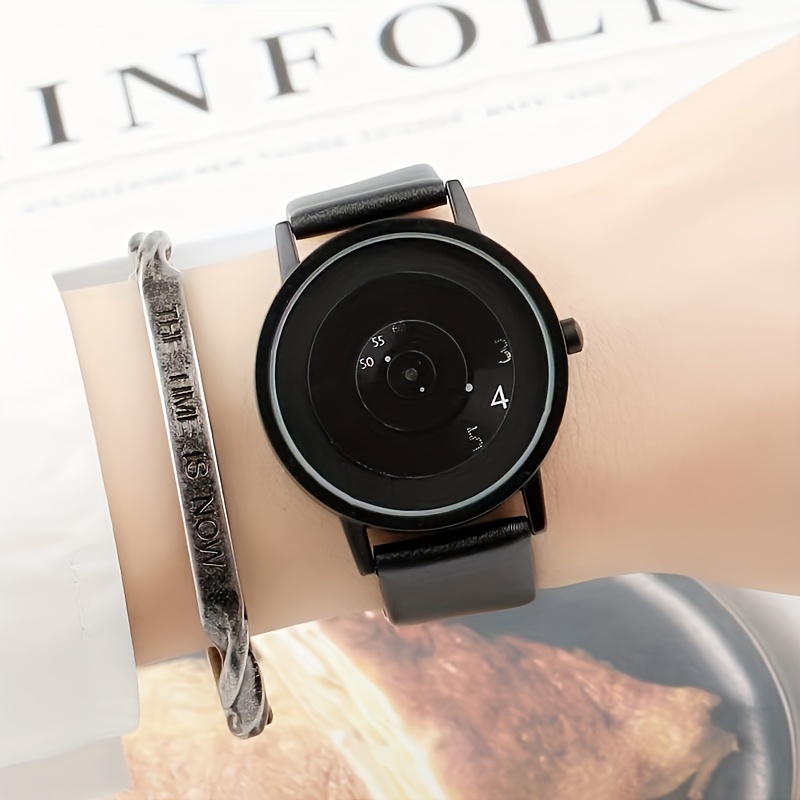 Canvas Strap Watch - 1pcBlack technologie édition coréenne minimaliste à