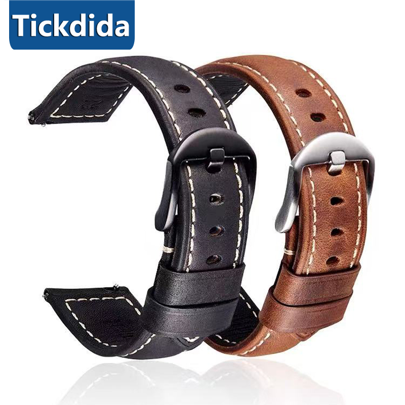 Leather Strap Quick Release - Bracelet en cuir véritable de haute