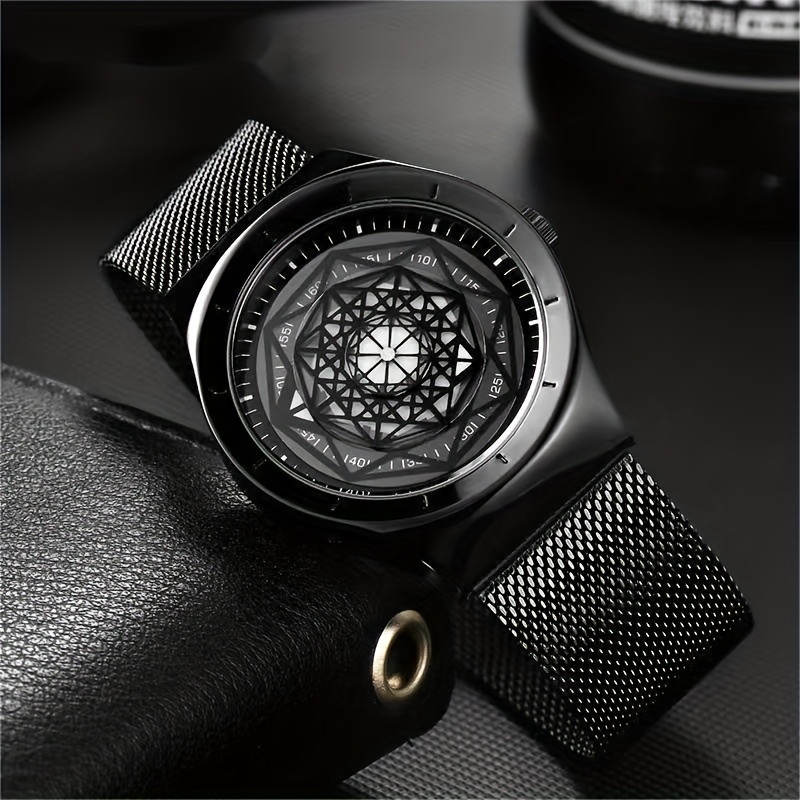 Canvas Strap Watch - Nouveau Concept créatif sans pointe noir
