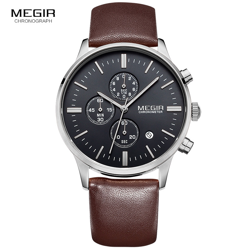 Megir – montre à quartz pour h - Suede Strap Watch avis et prix