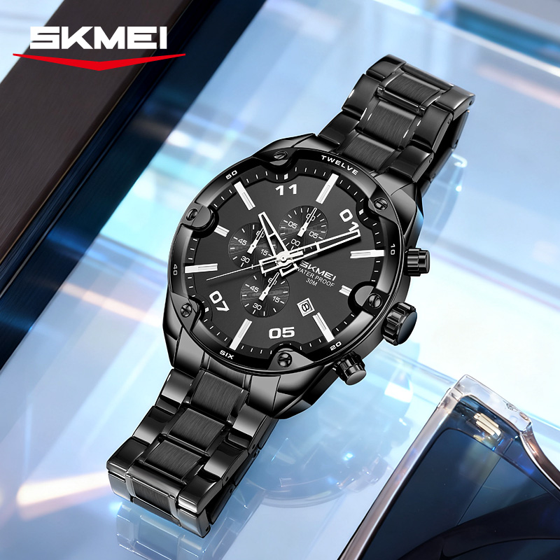 SKMEI 9387 Montre à quartz pou - Suede Strap Watch avis et prix