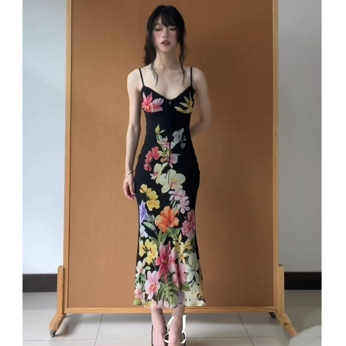Robe Halter Rétro à Fleurs Tro - Tropic Strap Vintage avis et prix