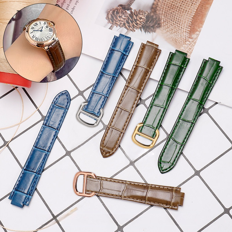Bracelet de montre en cuir de  - Cartier Watch Ballon Bleu avis et prix
